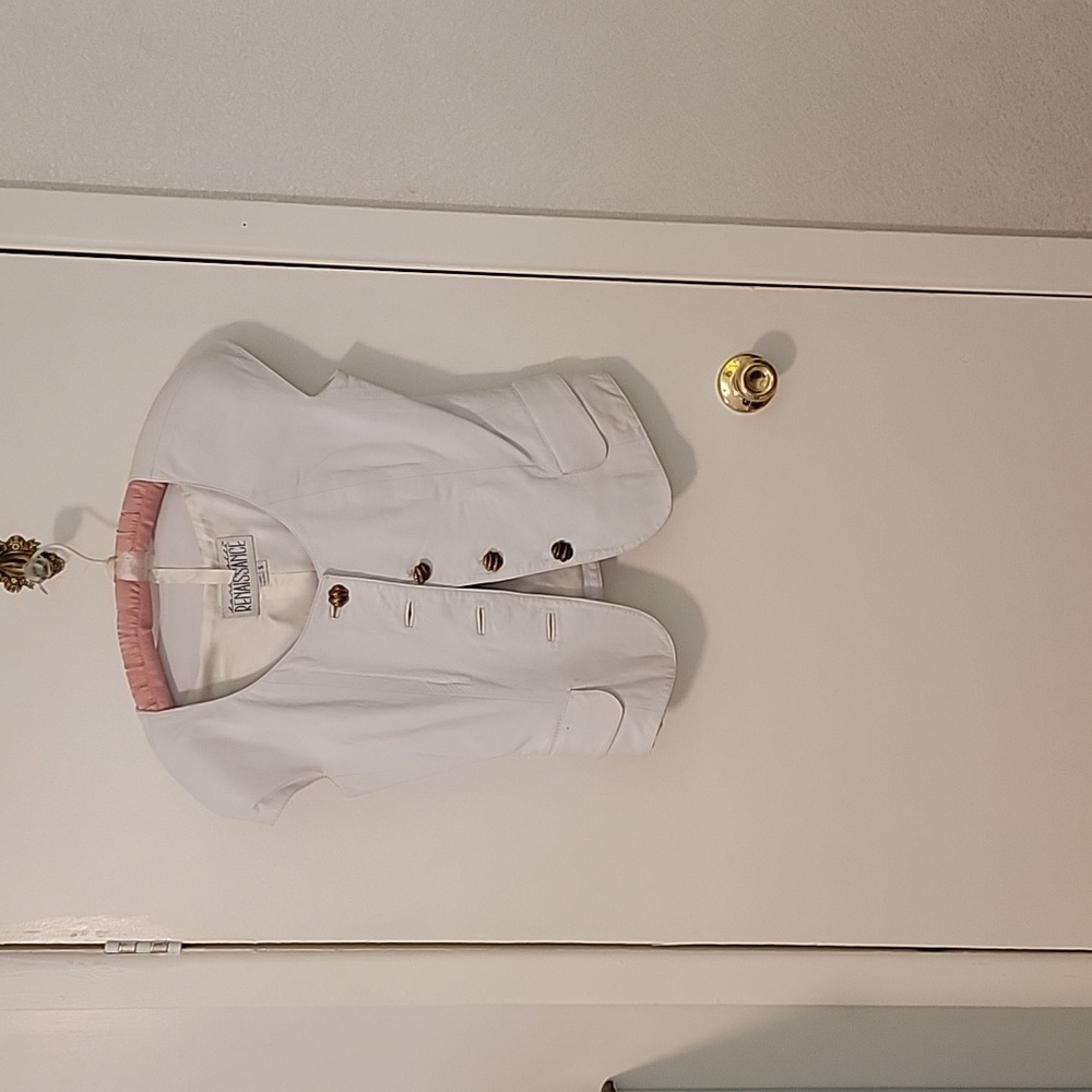 White leather jacket